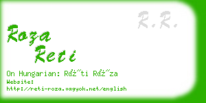 roza reti business card